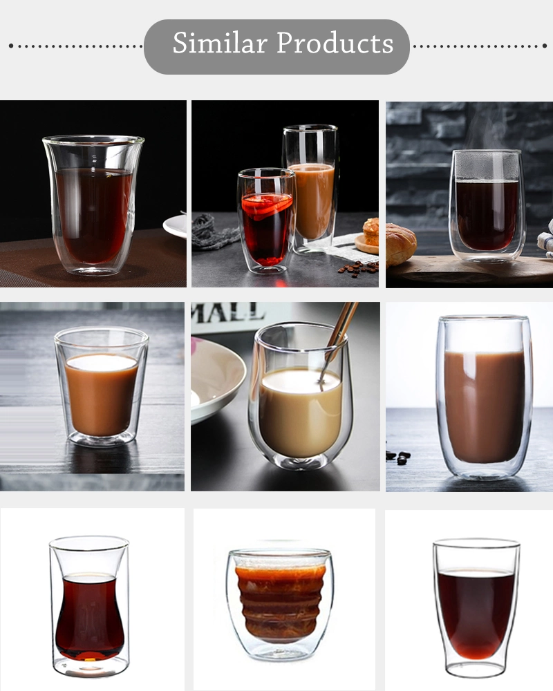 Clear Transparent Hand Made Heat Resistant Borosilicate Glass Cup Mug Drinkware