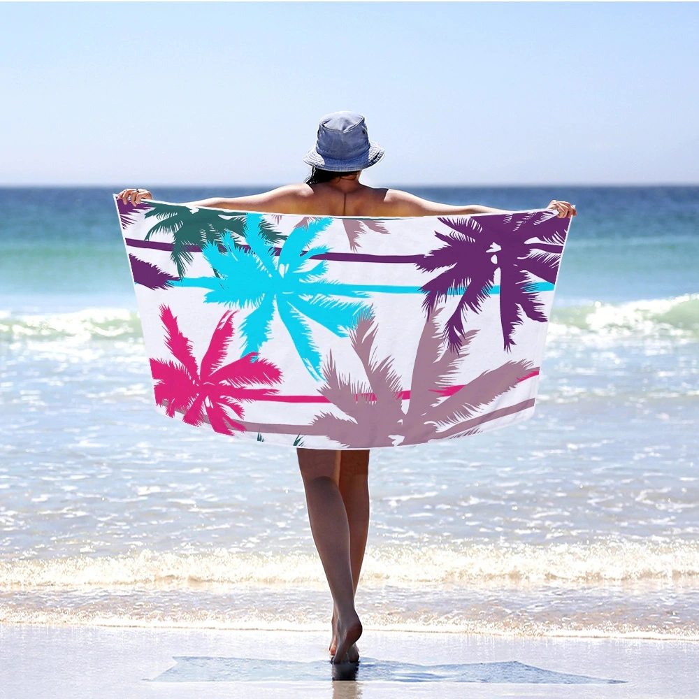 100% Polyester Customized Microfiber Beach Sports Gym Travel Towel Bath Towel