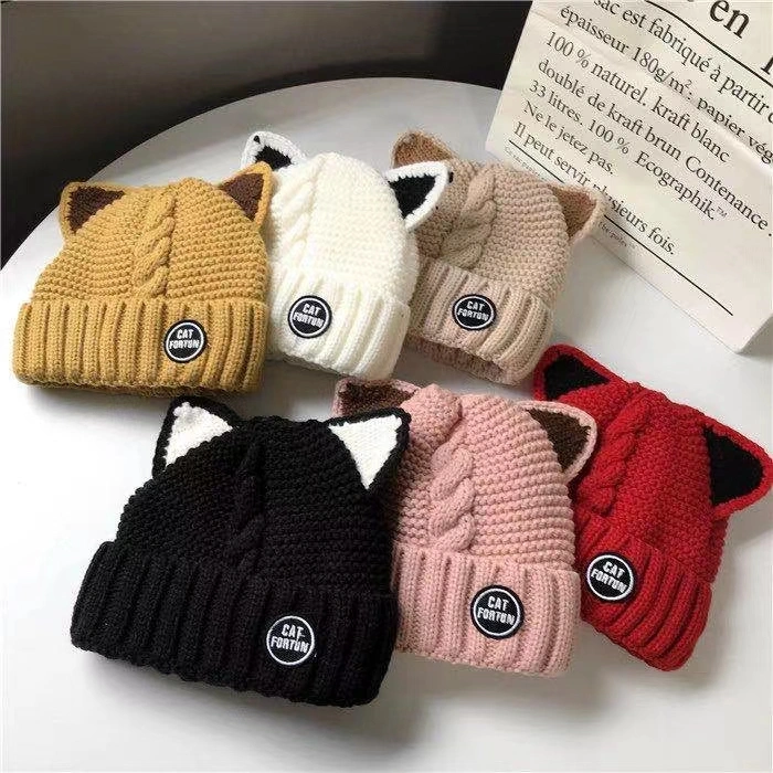 Carton Design Knit Kids Sportwear Headwear Cap