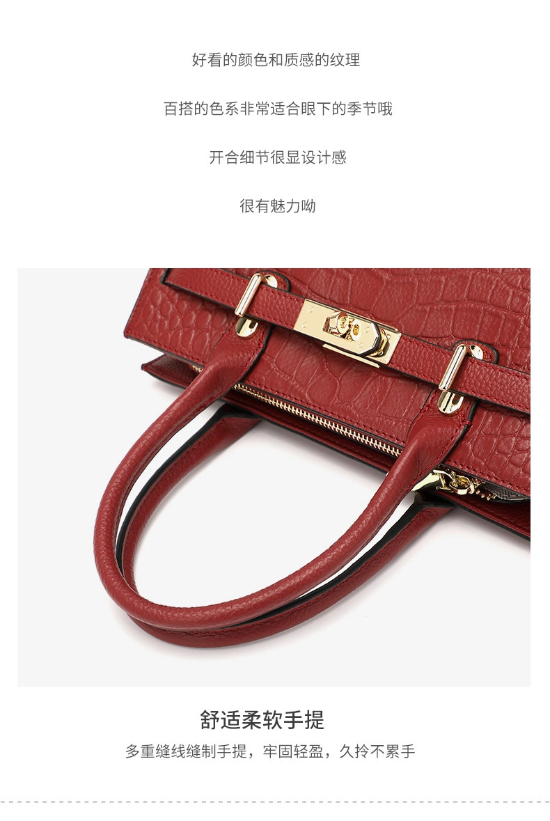 Women&prime;s Bag 2023new Summer Fashion Large Capacity Leather Mother Handbag for Middle-Aged Women