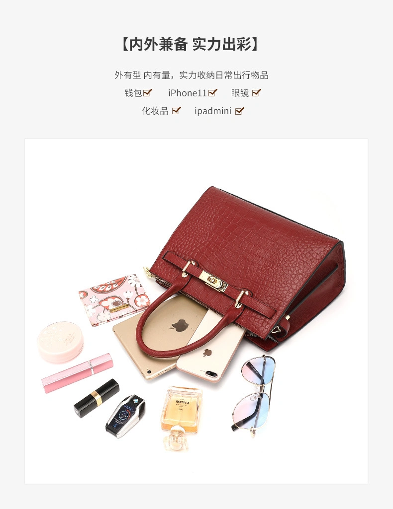 Women&prime;s Bag 2023new Summer Fashion Large Capacity Leather Mother Handbag for Middle-Aged Women