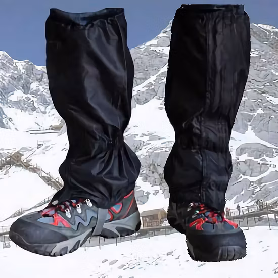 Waterproof Hiking Leg Gaiters, Snow Boot Gaiters for Snowshoeing, Skiing, Snow Boarding, Hunting, Running, Motorcycle Wyz16385