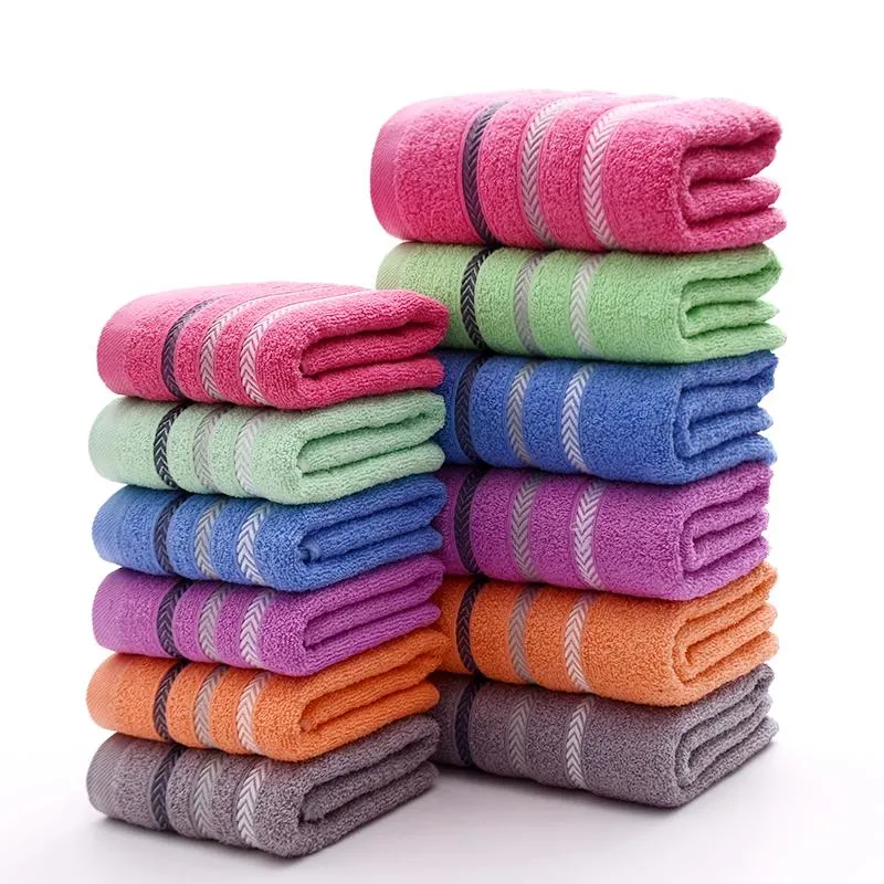 New Style Cotton 100% Yarn Dyed Jacquard Towel Hand Towel Custom Embroidery Logo Sport Hotel Towel Home Use Bath Face Hand Towel Beach Towels