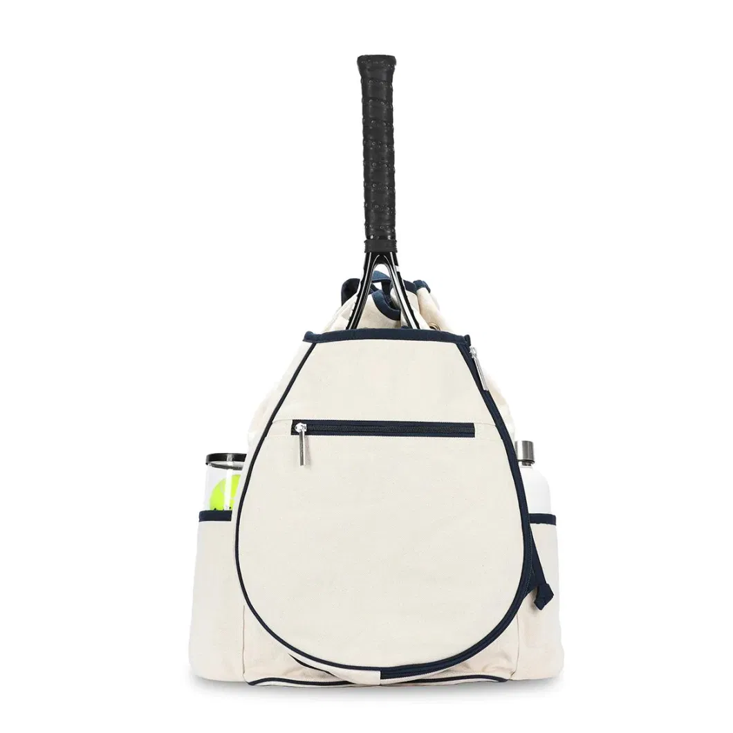 Tennis Backpack with Padded Adjustable Straps and Two Exterior Water Bottle Pockets