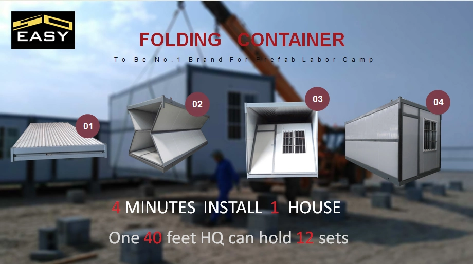 Modular Folding House Prefab Container Prefabricated Home Prefabricated Building Tiny Home Temporary House Emergency House Affordable Homes Site Office