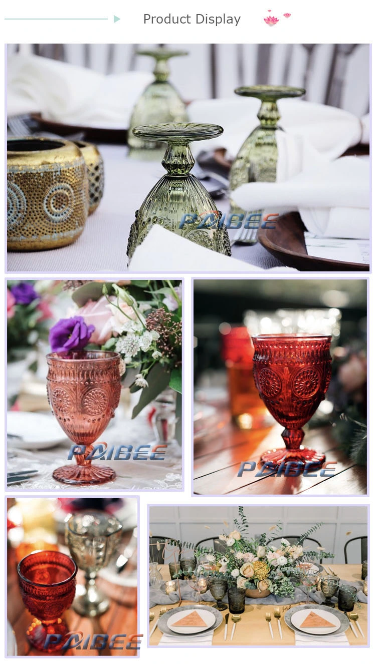 High Quality Wine Glasses Colour Goblet Restaurant Hotel Glassware Champagne Drinkware