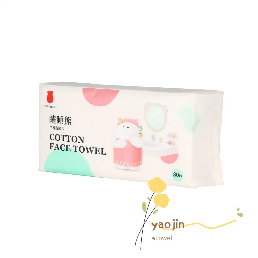 China Fast Delivery Disposable Washcloth Anti-Bacteria Quick Dry Eco-Friendly Cotton Facial Towel Supplier