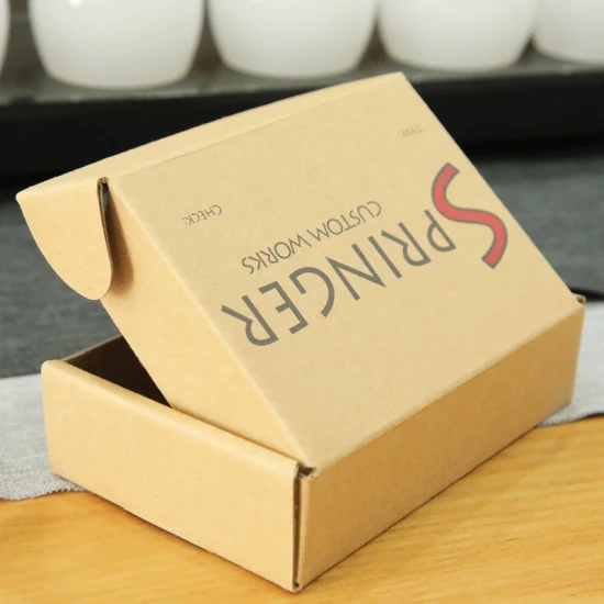 High Quality Customized Printing Logo Eco Friendly Brown Kraft Box Cardboard Packaging